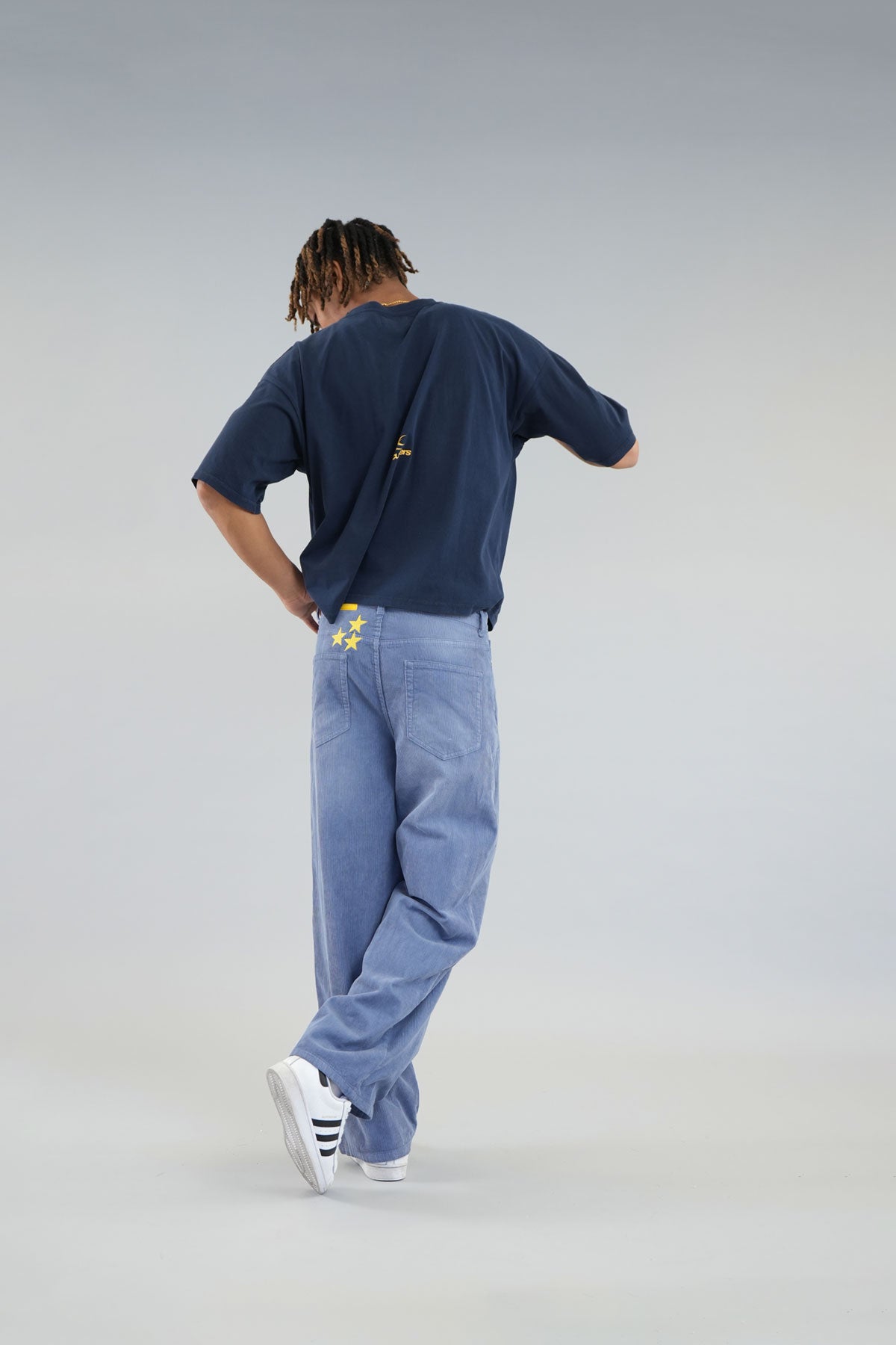 Jumbo Corduroy Blue Pants â Scuffers